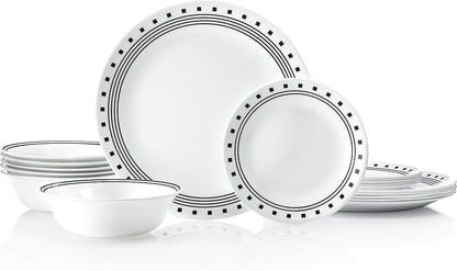 Corelle 18-Piece Chip Resistant Classic Collection Dinnerware Set, Service for 6 18-Piece 1134331