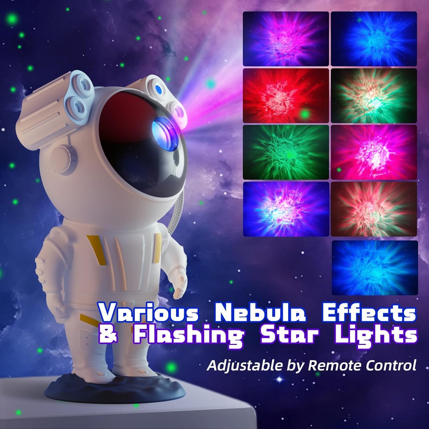 Star Projector Night Lights,Kids Room Decor Aesthetic,Tiktok Astronaut Nebula Galaxy Projector Night Light,Remote Control Timing and 360°Rotation Magnetic Head,Lights for Bedroom,Gaming Room Decor