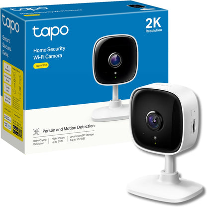 TP-Link Tapo Outdoor Security Camera/CCTV, Weatherproof, No Hub Required, Works with Alexa&Google Home, 3MP High Definition, Built-in Siren with Night Vision, 2-way Audio, SD Storage(Tapo C310)