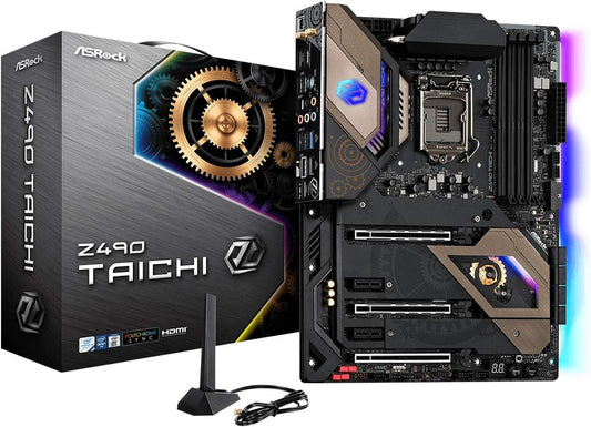 ASRock Z490 Taichi Intel LGA 1200 Socket ATX Motherboard - CaveHubs