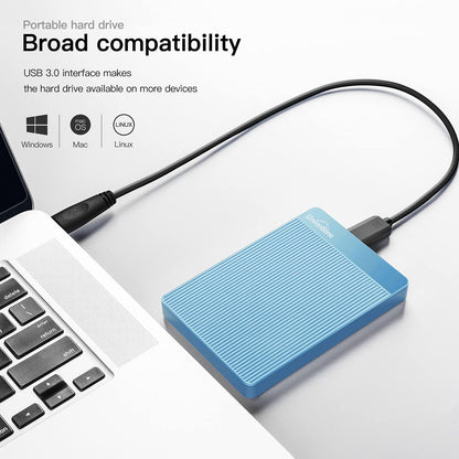 External Hard Drive 500GB Ultra Slim Portable Hard Drive USB3.0 HDD Storage Compatible with PC, Desktop, Laptop, Mac, Xbox One, Xbox 360, PS4 (Black) UnionSine-HD2510