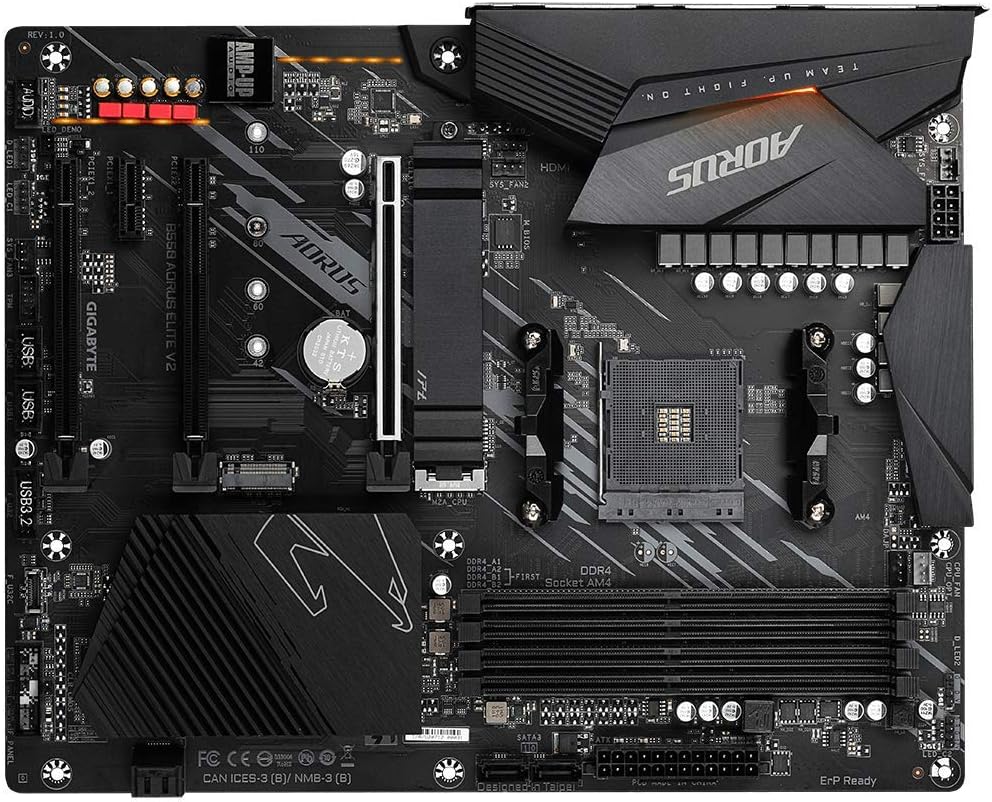 GIGABYTE B650 AORUS Elite AX (AM5/ LGA 1718/ AMD B650/ ATX/ 5-Year Warranty/ DDR5/ M.2/ PCIe 5.0/ USB 3.2 Gen2X2 Type-C/WiFi 6E/ 2.5GbE LAN/Q-Flash Plus/EZ-Latch/Gaming Motherboard)