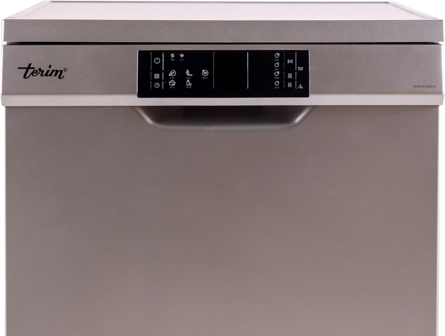 Terim 60 Cm Freestanding Dishwasher With 12 Place Settings, Quick Clean & Active Drying Function, Delay Timer & Half Load Option, Silver, Terdw1205Vs, 1 Year Warranty