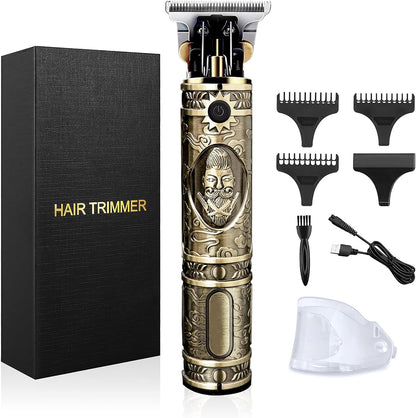 Hair Clippers for Men, Professional Hair Trimmer T-Blade Trimmer Electric Haircut Kit Cordless Rechargeable Zero Gapped Edgers Clippers Beard Trimmers Grooming Kit Men's Gift