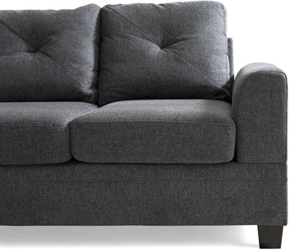 Pan Home ADMIRE 3 SEATER SOFA - GREY