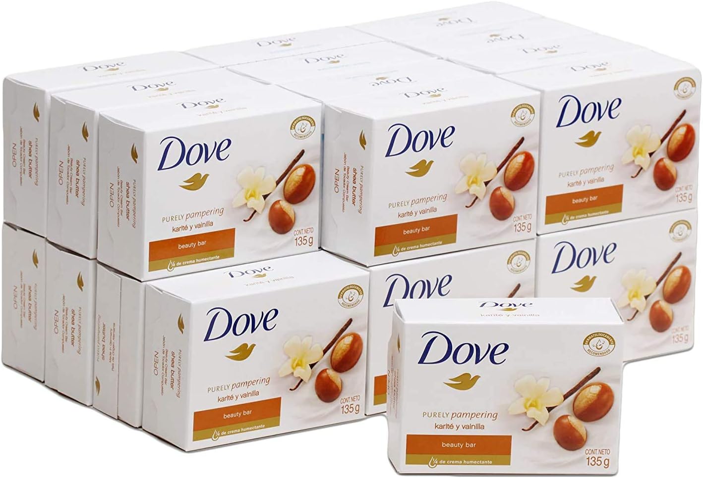 Dove Beauty Cream Bar Soaps, Pink/Rosa - 135g / 4.76oz x 24 Pack