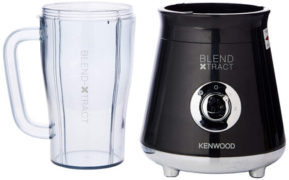 Kenwood Personal Blender 600W Smoothie Blender/Smoothie Maker With 700Ml & 600Ml Tritan Smoothie2Go Bottle And Lid, Ice Crush Function Bsp70.180Si Black/Silver