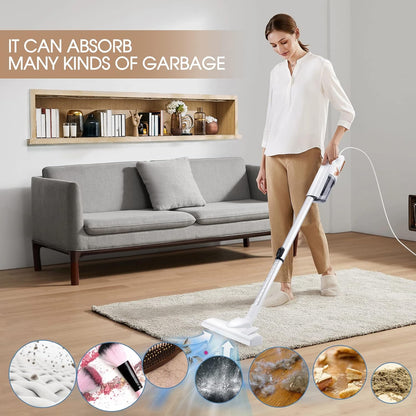 Xoopla Vacuum Cleaner, 5M Corded Stick Vacuum Cleaner, 650W 18KPa Suction with Multifunction Lightweight Handheld Stick Cleaner for Hard Floor/Carpet/Pet Hair (SV1300)