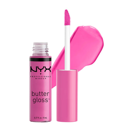 NYX PROFESSIONAL MAKEUP Butter Gloss, Strawberry Parfait, 0.27 Ounce