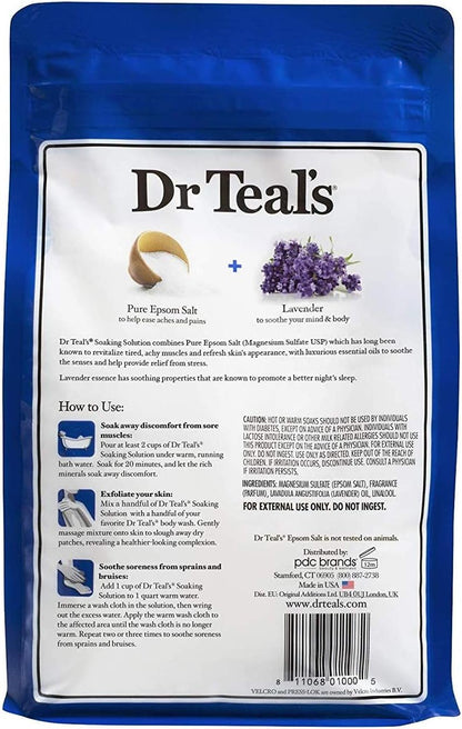 Dr Teal'S Epsom Relax Salt And Relief With Eucalyptus Spearmint, 1.36 KilogRAM