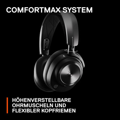 SteelSeries Arctis Nova Pro Wireless - Multi-System Gaming Headset - Premium Hi-Fi Drivers - Active Noise Cancellation - Infinity Power System - PC, PS5, PS4, Switch, Mobile