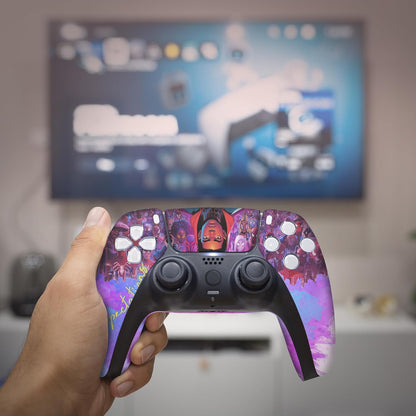 BCB Controller Customised for PS5 Controller Wireless. Original Playstation 5 Controller Compatible with Custom PS5 Remote Control Console. Customized with Permanent Hydro-dip Printing (Not a Skin)