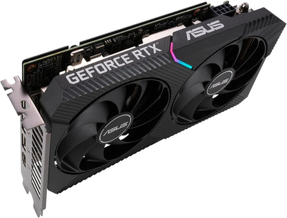 Asus Dual NVIDIA GeForce RTX 3060 V2 OC Edition Gaming Graphics Card, PCIe 4.0, 12GB GDDR6 Memory, HDMI 2.1, DisplayPort 1.4a, 2-Slot Design, 15Gbps, 192-bit - Black - CaveHubs