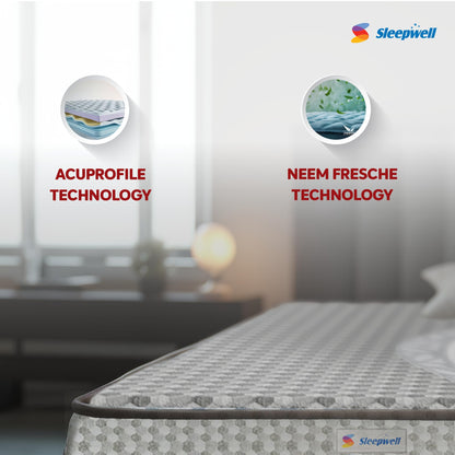 Sleepwell StarGold | 10 Night Trial | Profiled Resitec Foam | Medium Firm | Anti Sag Tech Mattress