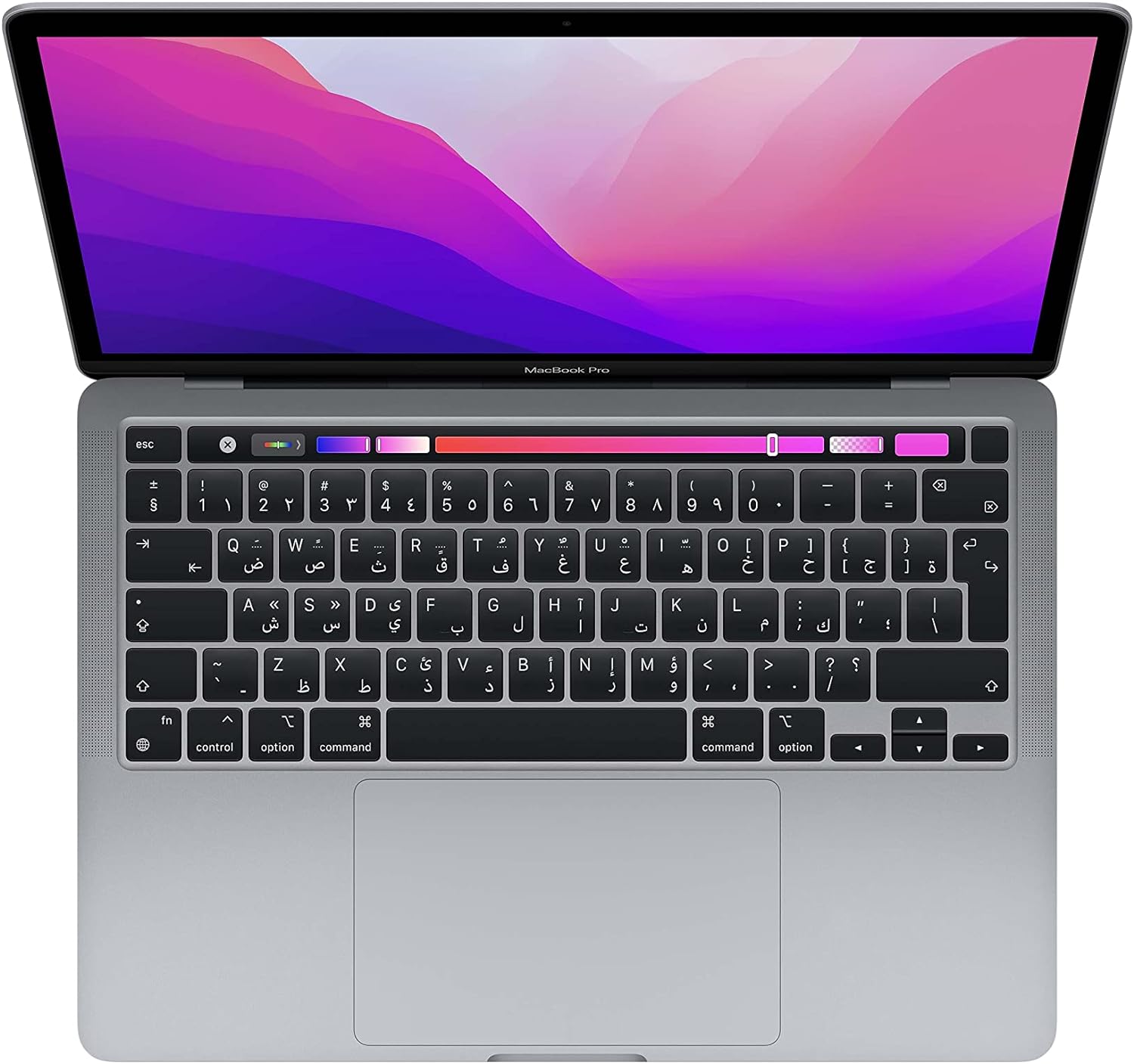 Apple 2022 MacBook Pro laptop with M2 chip: 13-inch Retina display, 8GB RAM, 512GB SSD storage, FaceTime HD camera. Works with iPhone and iPad; Space Grey ; Arabic/English - CaveHubs