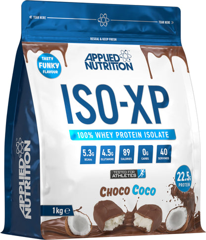 Applied Nutrition ISO XP Whey Isolate - Whey Protein Isolate Powder, ISO-XP Funky Yummy Flavours (1kg - 40 Servings) (Chocolate Bueno)