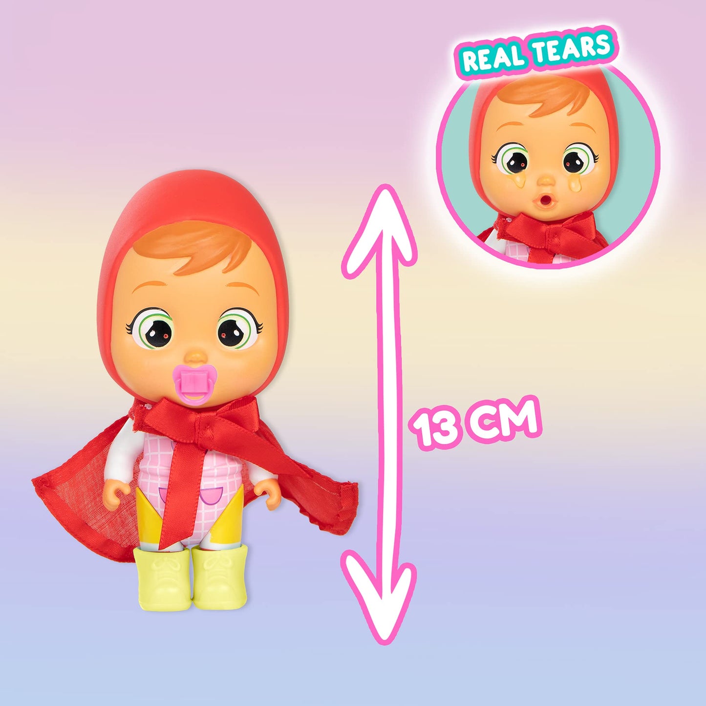 Cry Babies Magic Tears Story House - Collectible surprise fairy tale's doll crying real tears with a Pet, Outfits & Accessories in a story house capsule; Figures for girls & boys 3 years and up