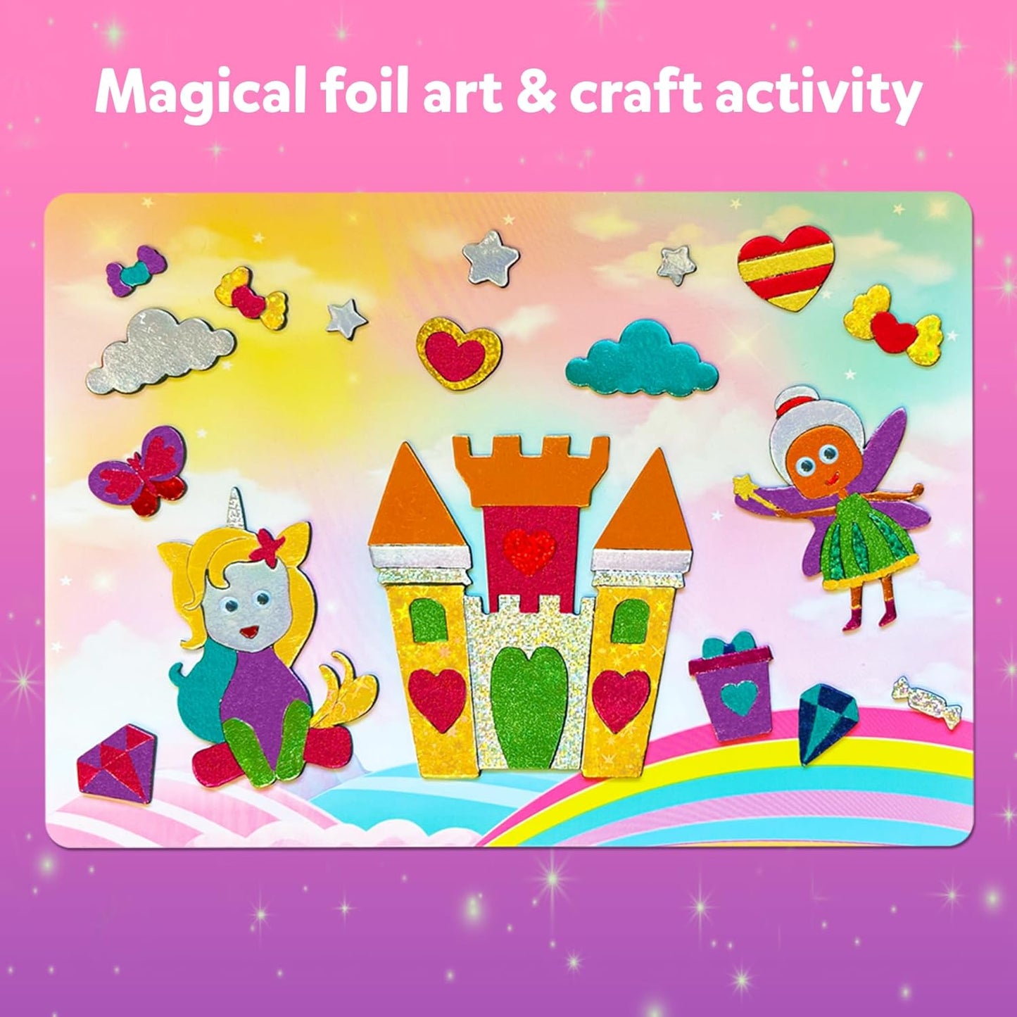 Skillmatics Art & Craft Activity - Foil Fun Space, No Mess Art for Kids, Craft Kits & Supplies, DIY Creative Activity, Gifts for Boys & Girls Ages 4, 5, 6, 7, 8, 9, Travel Toys