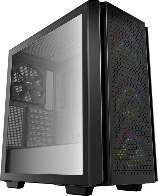 Deepcool MID TOWER CASE CG560 Side window Black MidTower Power supply included No