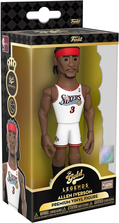 Funko Gold 5" NBA: 76ers- Allen Iverson w/Chase, Collectible Action Vinyl Figure - 57751