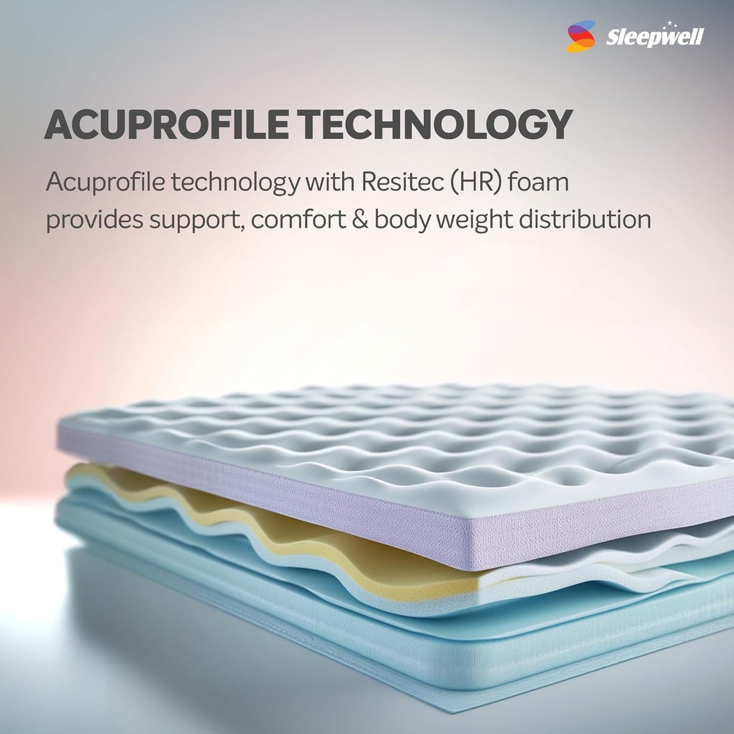 Sleepwell Ortho Pro Profiled Foam | 10 Night Trial | Impressions Memory Foam Mattress With Airvent Cool Gel Technology