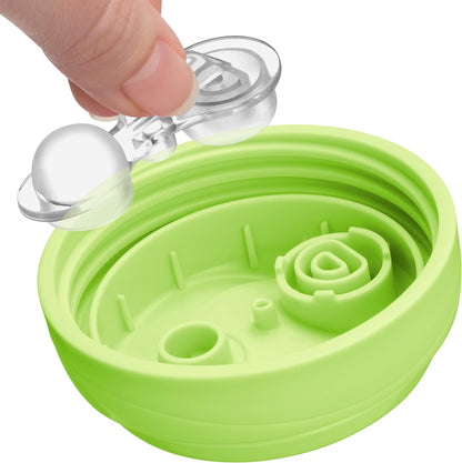 Chicco Insulated Rim Spout Trainer Spill-Free Baby Sippy Cup, 9 oz. in Green/Teal Ombre - Two Pack