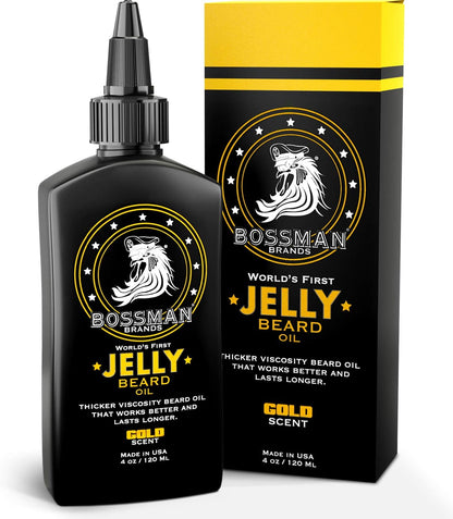 Bossman Beard Oil Jelly and Relaxing Beard Balm Combo- Royal Oud Scent