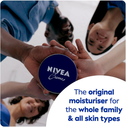 NIVEA Moisturising Cream, Universal All Pourpose Moisturizer for Face Body Hands, Tin 400ml