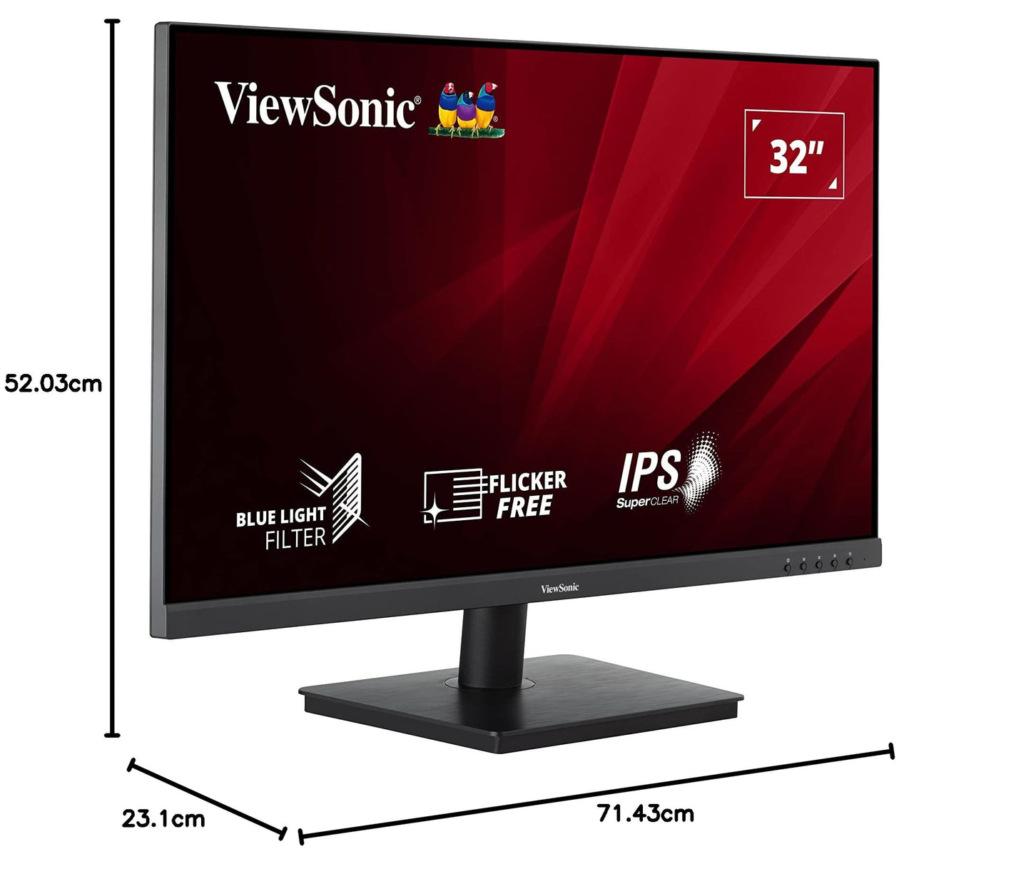 Viewsonic-VA2432-H-24-inch-Monitor-Frameless, IPS panel - Business, Entertainment & Gaming monitor - CaveHubs