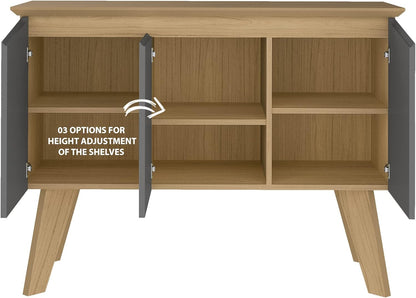 Artely Oásis Sideboard/Buffet, Pine with Off White - W 110 x H 41,5 x D 80 cm.