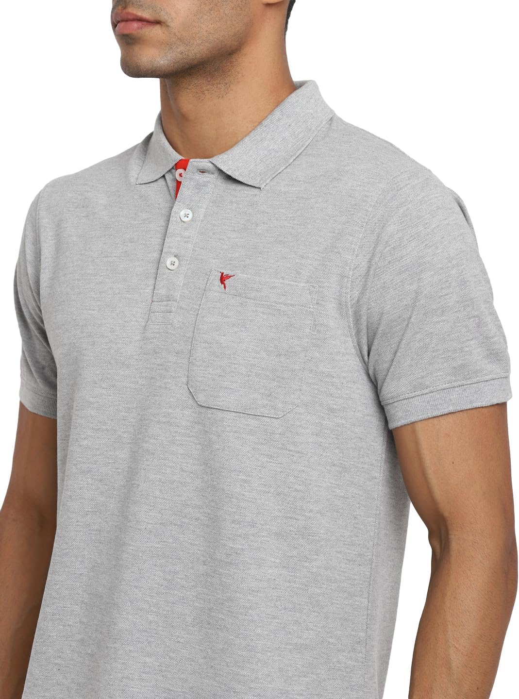 Deniklo Men's Polo Collar T-Shirt with Pocket & Logo DK 225