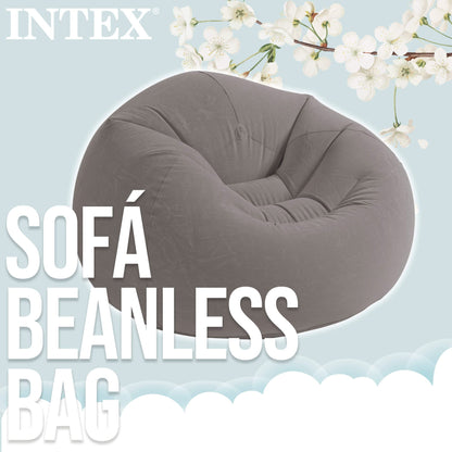 Intex Beanless Bag Inflatable Chair, Grey 68579NP