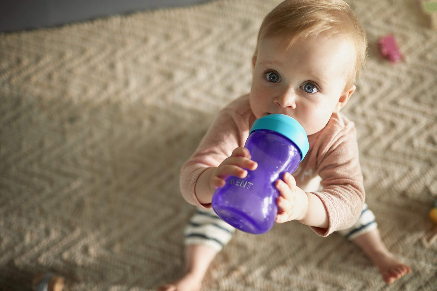 Philips AVENT My Grippy Spout Sippy Cup with Soft Spout and Leak-Proof Design, Blue/Green, 10oz, 2pk, SCF801/21