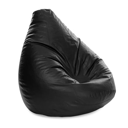 Luxe Decora PVC Bean Bag with Filling (X-Large, Beige)