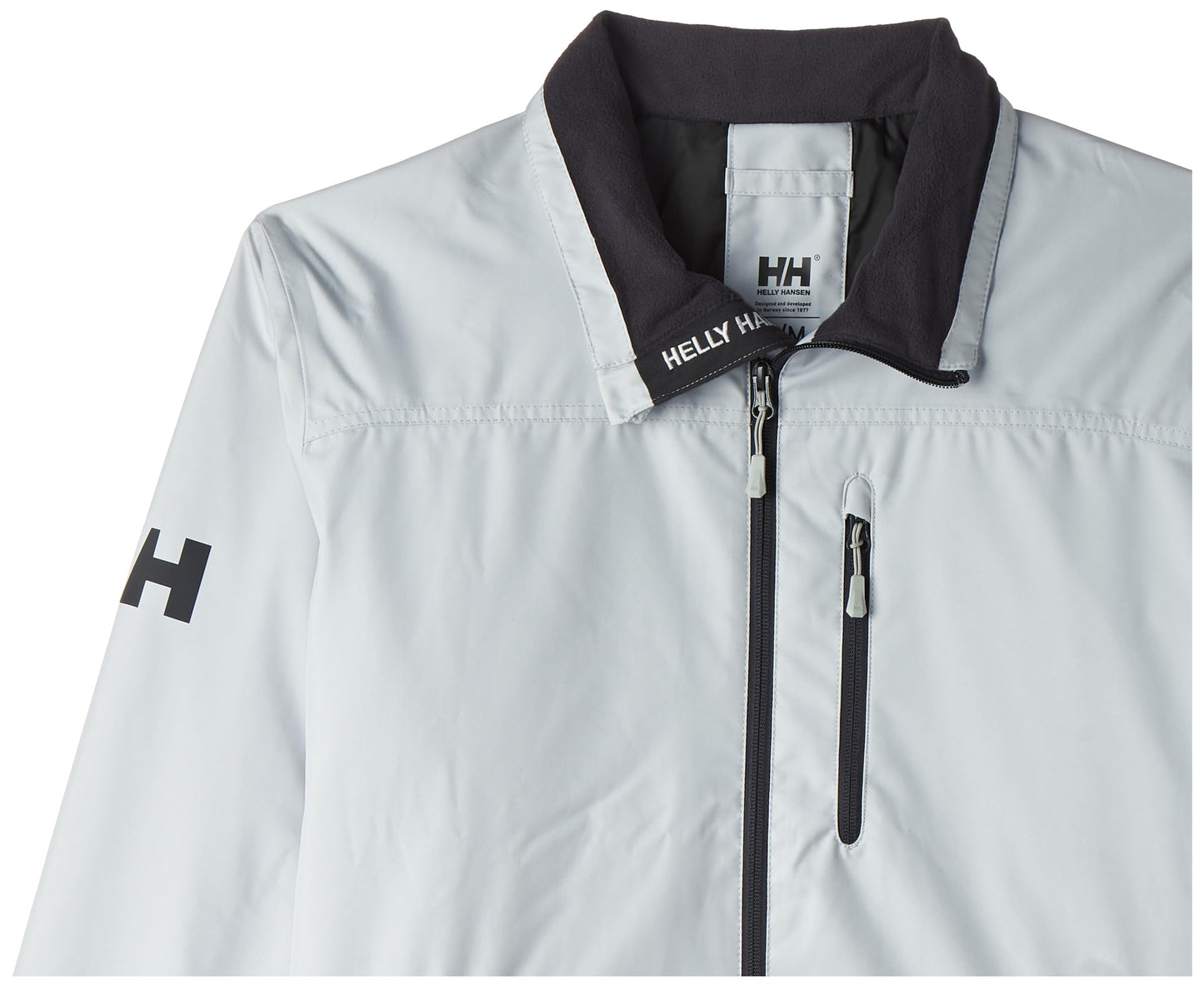 Helly-Hansen Men's Crew Midlayer Waterproof Sailing Jacket Crew Midlayer Fleece Lined Waterproof Windproof Rain Jacket