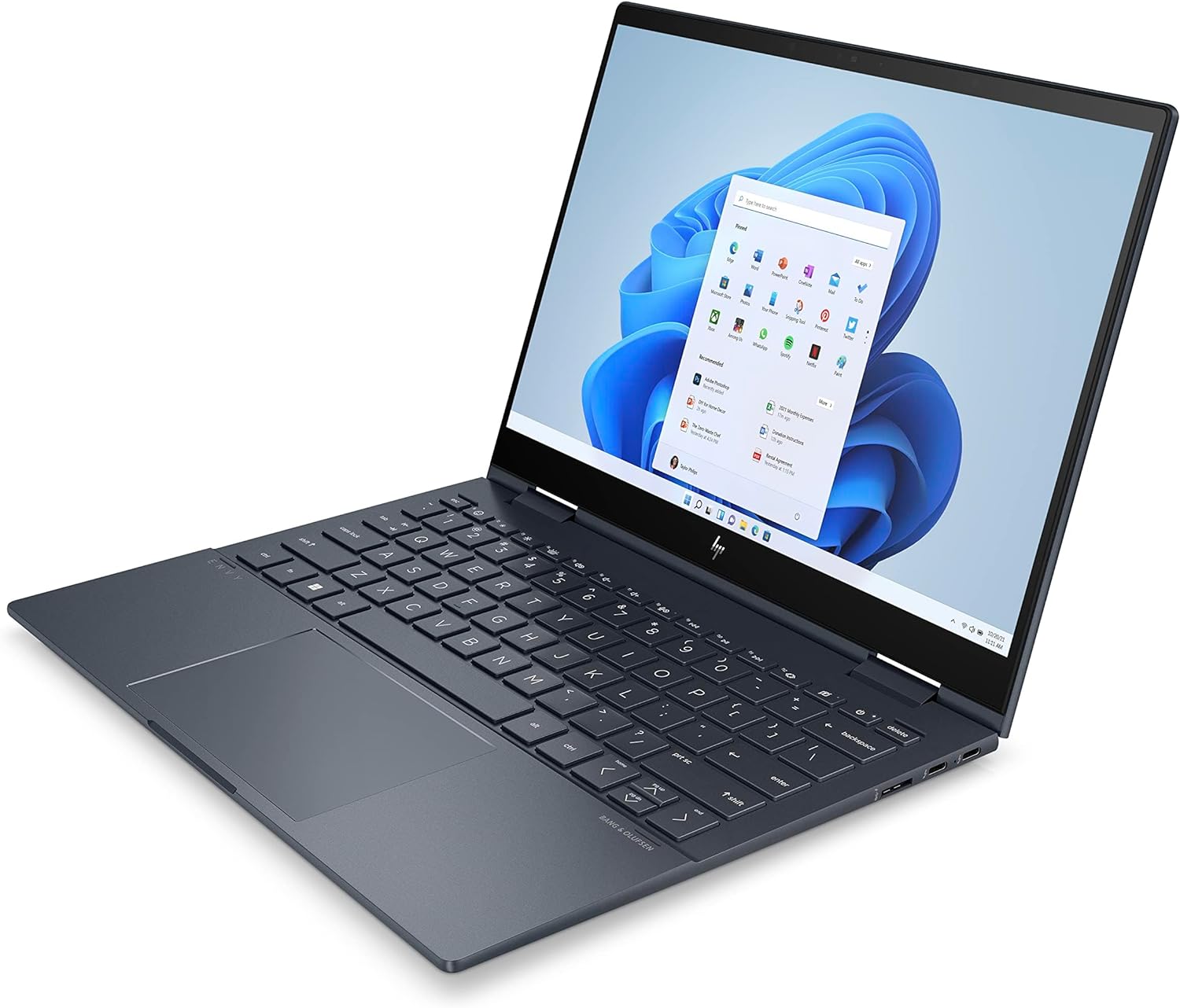 HP ENVY x360 2 in 1 Laptop 13-bf0009ne, 13.3" WUXGA touch screen, 12th Gen Intel® Core™ i5 Processor, 8GB RAM, 512GB SSD, Intel® UHD Graphics, Windows 11 Home, En -Ar KB, Space Blue - [765W2EA] - CaveHubs