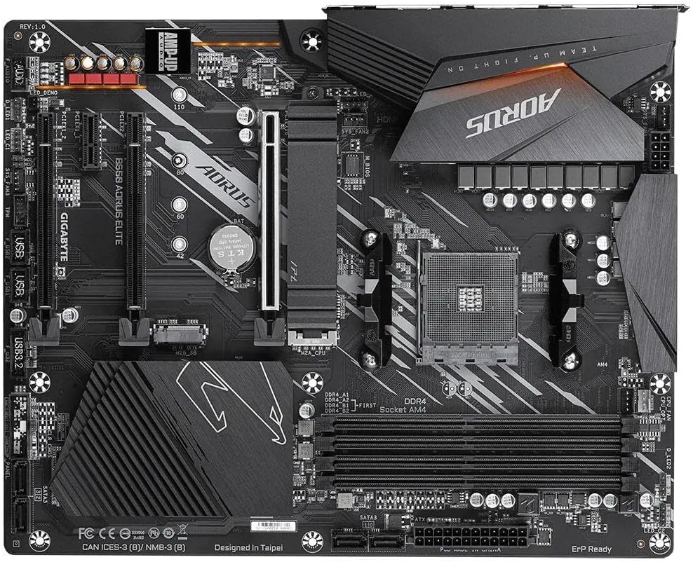 GIGABYTE B650 AORUS Elite AX (AM5/ LGA 1718/ AMD B650/ ATX/ 5-Year Warranty/ DDR5/ M.2/ PCIe 5.0/ USB 3.2 Gen2X2 Type-C/WiFi 6E/ 2.5GbE LAN/Q-Flash Plus/EZ-Latch/Gaming Motherboard)