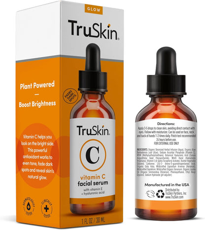 TruSkin Face Serum Trio – Hyaluronic Acid, Vitamin C & Retinol Serum for Face – Anti Aging Skin Care Set for Women – Skin Care for Bright, Smooth, Firm & Hydrated Skin – 1 fl oz, 3 Bottles