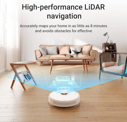 Dreame D10 Plus Robot Vacuum Cleaner & Mop with 2.5L Self Emptying Station, 4000Pa, LiDAR Navigation-Obstacle Detection-Editable Map, Hard Floor-Carpet, 170m Runtime, WiFi/APP/Alexa, 2 Years Warranty