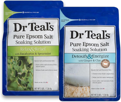 Dr Teal'S Epsom Relax Salt And Relief With Eucalyptus Spearmint, 1.36 KilogRAM