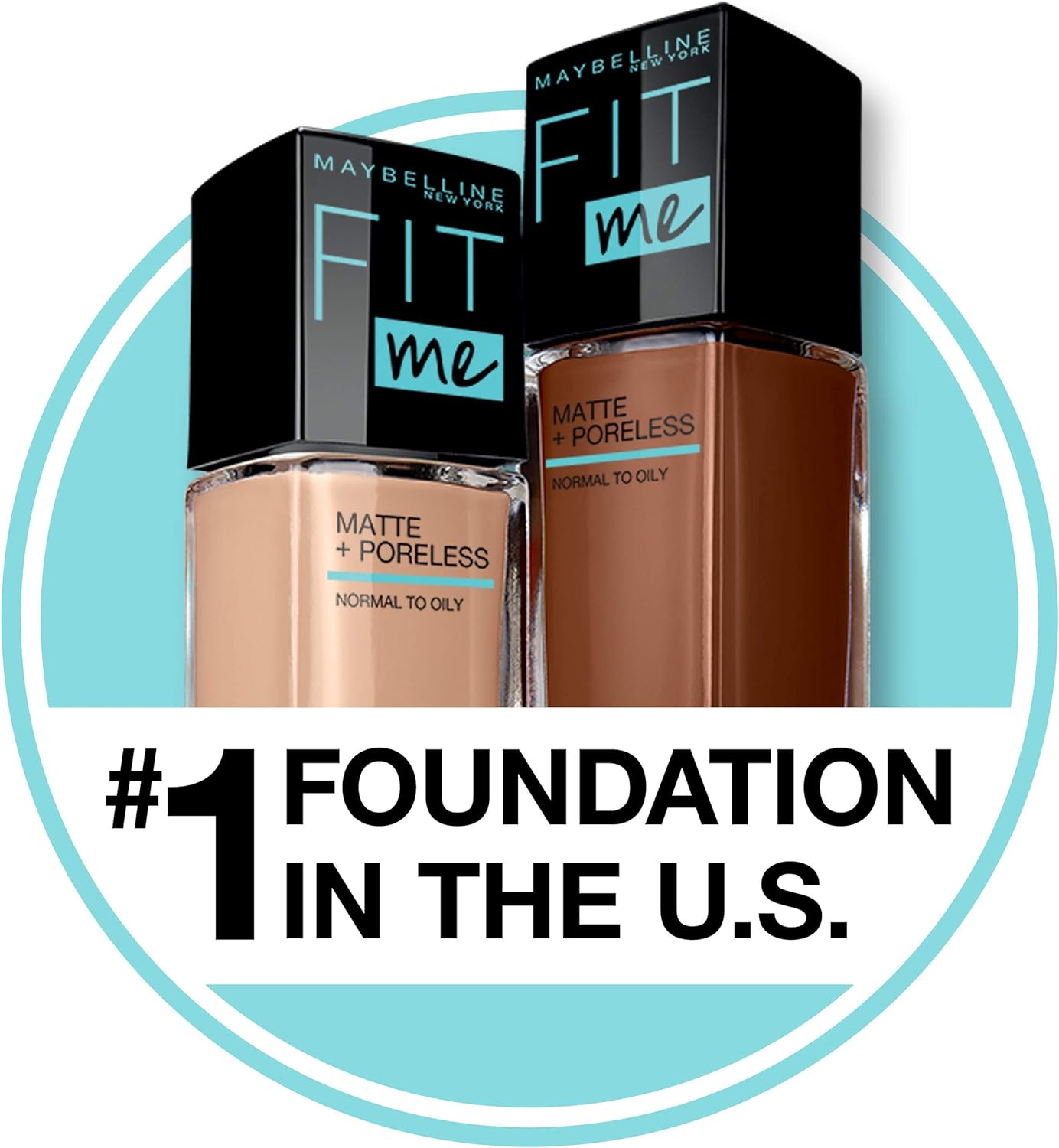 Maybelline Fit Me Matte + Poreless Liquid Oil-Free Foundation Makeup, Soft Tan, 1 Count (Packaging May Vary)