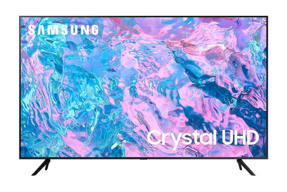 Samsung 43 inch 4k uhd smart led tv with built-in receiver and remote control, black - ua43cu7000uxeg, Bluetooth, Wi-Fi, USB, Ethernet, HDMI