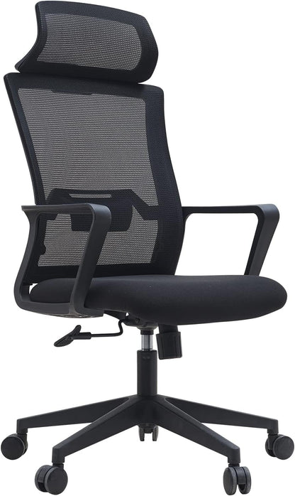 Kano.cn Desk Chair Office Chair for Home Height Adjustable Mid Back Mesh Computer Chair with Lumbar Support Mesh Swivel Computer Office Ergonomic Executive Chair