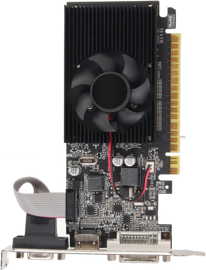 GT610 1GB DDR3 Graphics Card, PC Desktop Graphics Card with VGA DVI Port PCI Express X16 2.0, Fast Cooling 64Bit Graphics Card for Desktop Computers.