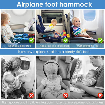 Bolivia's Toddler Airplane Travel Bed, Toddler Travel Bed, Lightweight Toddler Airplane Seat Extender, Portable Toddler Travel Bed Kids, Kids Airplane Travel Essentials Airplane Travel Accessories