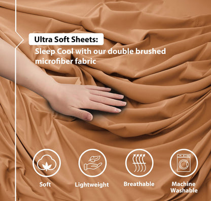 Firdous Bed Sheet Single Size Microfiber Sheet Set Breathable Single Sheets 2 Pcs Luxury Hotel Style Sheet Set Fitted Sheet 16” Deep Pockets Pillowcase Skin Friendly Fitted Sheet And Pillow cover