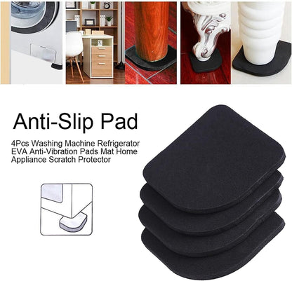 AJIODA Shock Absorbing Washer Pads, Anti-Vibration Washer Mat Non-Skid Protector Mat EVA Rubber Mats Protect Floor Prevent Noise for Washing Machine Dryers Refrigerator Furniture Sofa Table Leg