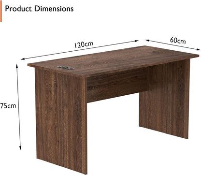 Mahmayi Writing Desk, MP1 160x80 Modern Wood Writing Table with Mobile Drawers - Versatile Corner Desk, Stylish and Functional Home Office Furniture - Oak (160cm With Drawer)