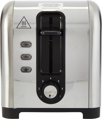 Russell Hobbs Stylevia (26290) 4-Slice Stainless Steel Toaster with High Lift, Variable Browning Settings with Defrost/Reheat/Cancel Function & Removable Crumb Tray - 1-Year Warranty