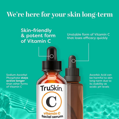 TruSkin Face Serum Trio – Hyaluronic Acid, Vitamin C & Retinol Serum for Face – Anti Aging Skin Care Set for Women – Skin Care for Bright, Smooth, Firm & Hydrated Skin – 1 fl oz, 3 Bottles